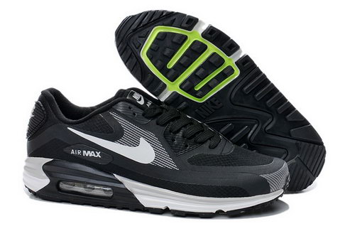 Nike Air Max Lunar 90 Waterproof Wr Mens Shoes Black White Silver Hot On Sale